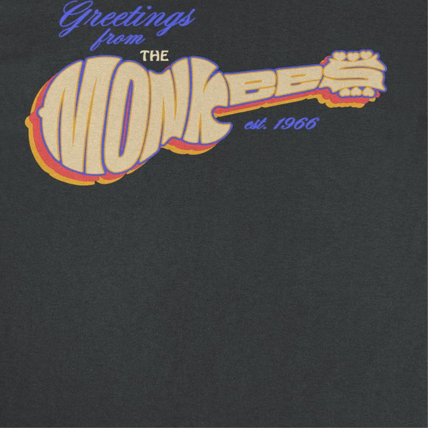 The Monkees Monkees Guitar Logo T-Shirt