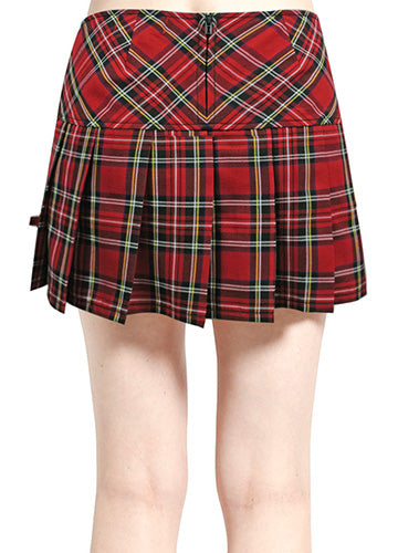 Tripp NYC Red Plaid Skirt