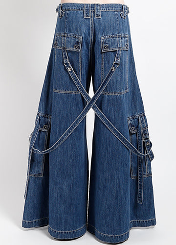 Tripp NYC Booster Strap Pant Indigo Denim