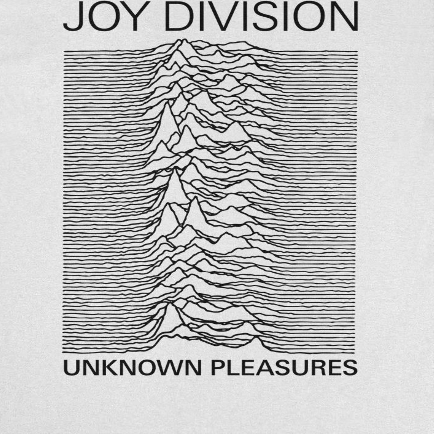 Joy Division Unknown Pleasures Titles T-Shirt